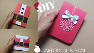 Diy  3 cartões de Natal🎄🎅 [upl. by Filippo93]