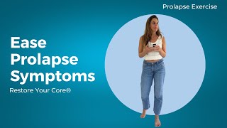 Ease Prolapse Symptoms  Pelvic Floor Exercises to Relieve Prolapse  Gentle Postpartum Recovery [upl. by Liberati]