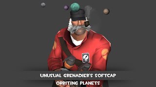 Team Fortress 2  Unusual Grenadiers Softcap  Orbiting planets effect [upl. by Yrro]