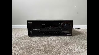 How to Factory Reset Onkyo TXSR600 61 Home Theater Surround Receiver [upl. by Omura347]