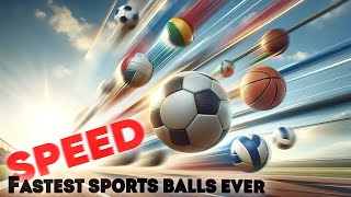 ⚽SPEED COMPARISON 3D Fastest Sports Balls Ever [upl. by Kcitrap566]