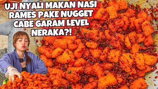 UJI NYALI MUKBANG NASI RAMES PAKE NUGGET TUMPAH 1000CABE GANAS [upl. by Caroline]