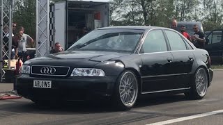 ⚙️Phil testet🔧 1200PS Audi RS4 b5 Limo Arlows Racing  TTT Half Mile 21072018 [upl. by Radman]