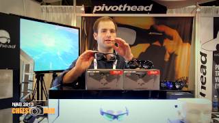 PivotHead 1080 HD Video Recording SunGlasses NAB 2013 [upl. by Aynekal893]