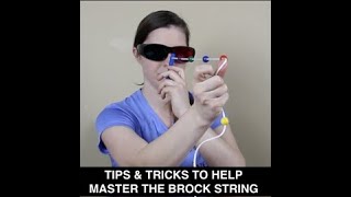 brock string exercise to help correct strabismus [upl. by Nomit]