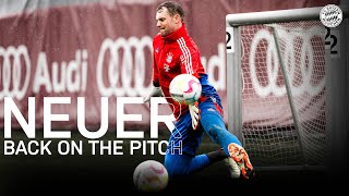 Back on the pitch Manuel Neuer is working on his comeback [upl. by Lina]