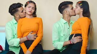 Love Bite Prank On My So Much Cute Girlfriend 😘  Gone Romantic  Real Kissing Prank  Couple Rajput [upl. by Onairotciv968]