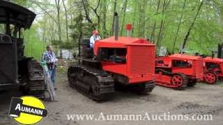 Cletrac Model 80 Crawler Tractor  Ken Avery Antique Tractor Collection Auction [upl. by Eibbil]