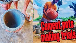 Cement ke gamle kaise banaye  cement ke gamle kaise bante hai How to make cement pot s सीमेंट गमला [upl. by Sergias219]