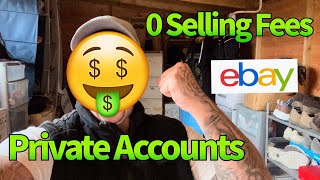 0 SELLING FEES FOR PRIVATE SELLER ACCOUNTS ON EBAY 😮 [upl. by Mourant382]