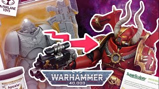 From Mcfarlane Primaris Action Figure to Warhammer 40000 Chaos Space Marine Sculpting and painting [upl. by Gnilyarg]