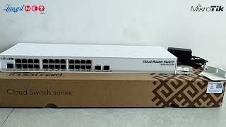 MIKROTIK CRS326 24G 2SRM CLOUD ROUTER SWITCH  92269 [upl. by Rebliw]