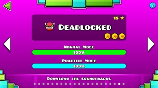 Geometry Dash – “Deadlocked” 100 Complete All Coins  GuitarHeroStyles [upl. by Hecker]