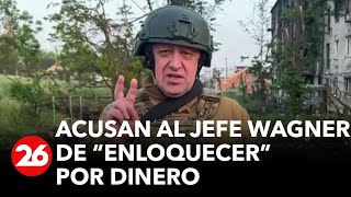 La televisión rusa acusó al jefe del grupo de mercenarios Wagner de “enloquecer” por dinero [upl. by Namreg]