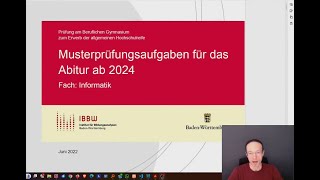 Abitur  INFORMATIK 2024 AUFGABE 1  Berufliches Gymnasium  WG EG SG AG  BadenWürttemberg [upl. by Anilac]