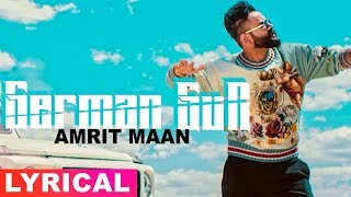 Amrit Maan  German Gun Lyrical Video  Ft DJ Flow  Latest Punjabi Songs 2019  Speed Records [upl. by Affer563]