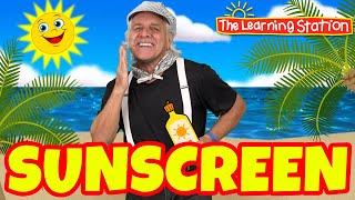 Summer Dance Songs for Children ♫ Sunscreen Song with Lyrics ♫ Kids Songs by The Learning Station [upl. by Lemon790]