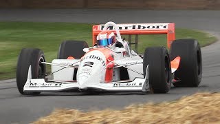 Penske PC22 CART Monster In Action on a Tight Course  Chevrolet Indy V8 Turbo Sound [upl. by Odnam406]