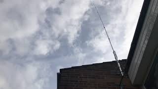 SEX80 wideband vertical HF antenna now installed at home [upl. by Ellivro892]