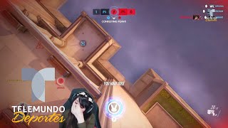 The most creative way to notch a kill in Overwatchfail ESP  eSports  Telemundo Deportes [upl. by Aenej]