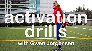 Prerun activation drills  with Gwen Jorgensen [upl. by Annawyt]