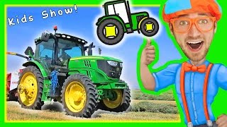 Blippi with Tractors for Toddlers  Educational Videos for Toddlers with Nursery Rhymes [upl. by Ahsiken863]