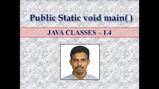 Public Static void main in JAVA LEC4 [upl. by Yroj]