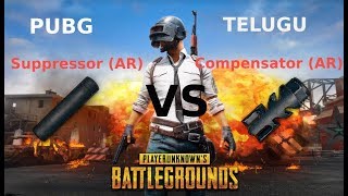 Suppressor AR vs Compensator AR Difference  Pubg Mobile  Mana Telugu lo [upl. by Ennaerb]