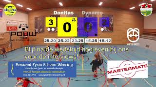 Nationale bekerwedstrijd dames tussenronde  Donitas DS1  Dynamo DS1 [upl. by Adieren]