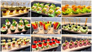 TOP 9 Schnelle PartySnacks Leckere Fingerfood für Partys und Buffet in 5 Minuten 2 [upl. by Jaqitsch]