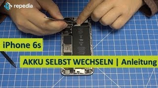 Apple iPhone 6s  Akku selbst wechseln  Reparatur Anleitung  Tutorial deutsch [upl. by Phyl]