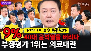 🚨주말 편의점 9 40대 윤석열을 버리다 70대 TK 보수 등돌렸다 부정평가 1위는 의료대란  신장식 김종대 김용남 강청희 정형준 [upl. by Iam]