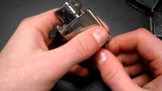 Zippo Repair how to fix a stuck flint wheel [upl. by Ainirtac]