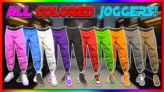 NEW SOLO GTA 5 HOW TO GET ALL COLORED JOGGERS AFTER PATCH 169  GTA Online [upl. by Airehtfele]