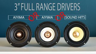 Full Range Drivers  3 inch Chinese Audio Drivers with sound test from AIYIMA and SOUNDERLINKS [upl. by Namien]