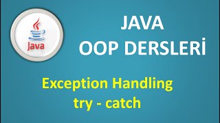 Java Dersleri  Java Exception Handling javadersleri [upl. by Annavahs]