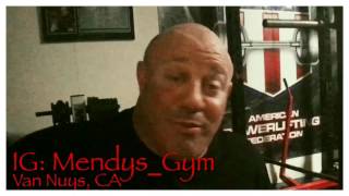 Arm wrestling legend Devon Larratt at Mendys Gym [upl. by Accisej]