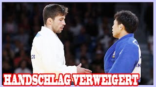 Handschlag verweigertOlympiaUnsportlichkeit JudoStar nach SkandalUrteil bedroht [upl. by Ara]