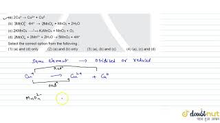 Which of the following reactions are disproportionation reaction [upl. by Kellby291]