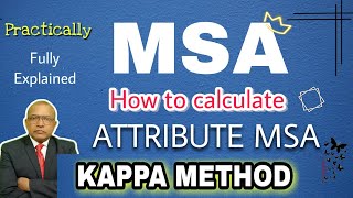 Attribute MSA Kappa Method in Hindi [upl. by Tombaugh703]