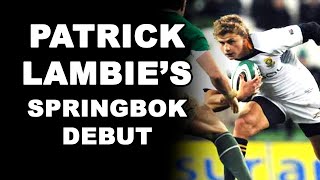 Patrick Lambies Springbok Debut [upl. by Ahsele901]