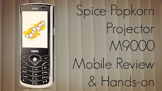 Spice Popkorn Projector M9000 Mobile Review amp HandsOn Experience [upl. by Gonzales242]