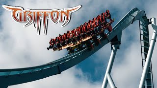 Griffon Review Busch Gardens Williamsburg BampM Dive Coaster [upl. by Argent]