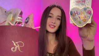 ASMR  It‘s my Birthday 🎂  Geschenke Unboxing 🎁 [upl. by Etnoval765]