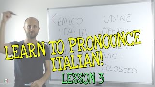 How to Pronounce Italian Vowels  Part 3  Learn Italian Language Pronunciation [upl. by Oriel]