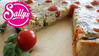 TomatenQuiche vegetarisch  einfach schnell lecker  Sallys Welt [upl. by Dolf]