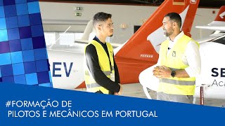 Como é a formação de pilotos e mecânicos em Portugal e também para brasileiros [upl. by Mohamed685]