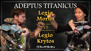 Krytos Vs Mortis Adeptus Titanicus Starter set Battle Report [upl. by Debby939]