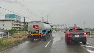 Driving in Japan  Rainy Day a Soothing Morning Drive to Relax your Mind [upl. by Scotney710]