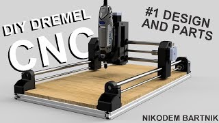 DIY Dremel CNC 1 design and parts Arduino aluminium profiles 3D printed parts [upl. by Ahsanat]